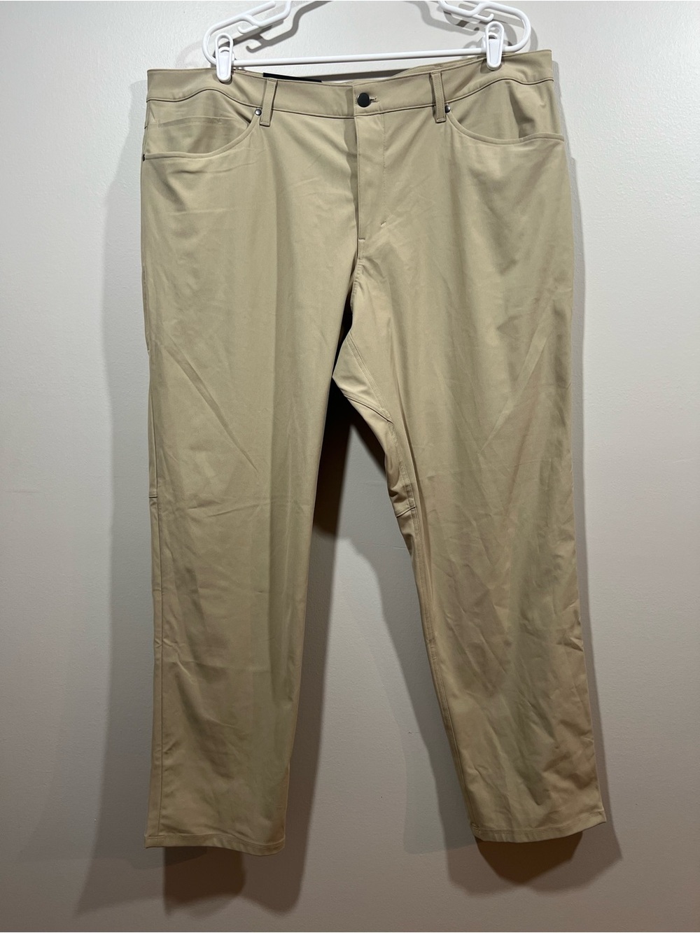 Lululemon Men's Tan ABC Pant Classic Performance Chinos 42 x 32
